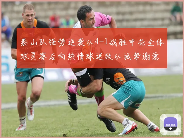 泰山队强势逆袭以4-1战胜申花全体球员赛后向热情球迷致以诚挚谢意
